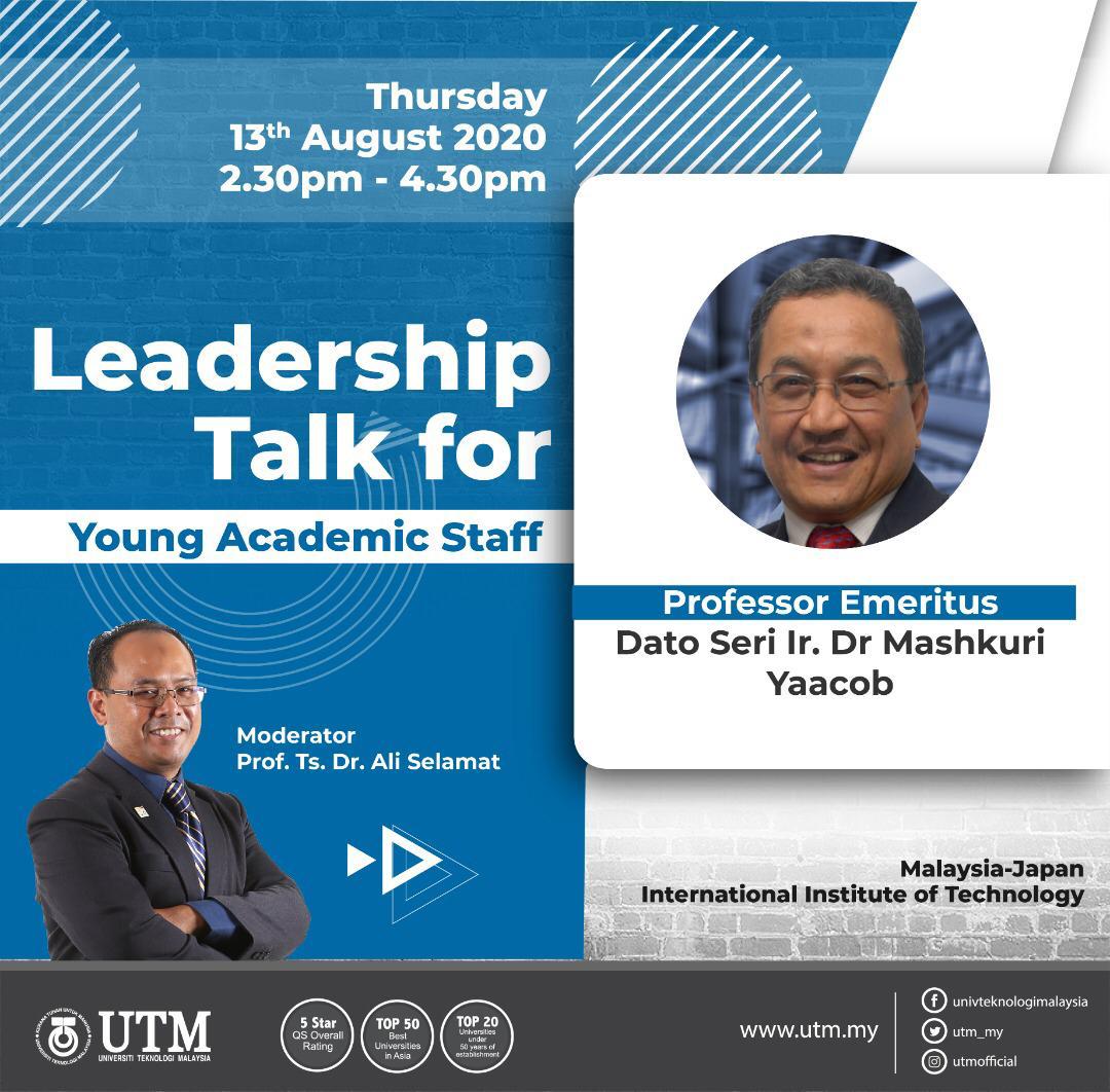 Leadership Talk for MJIIT young Staff