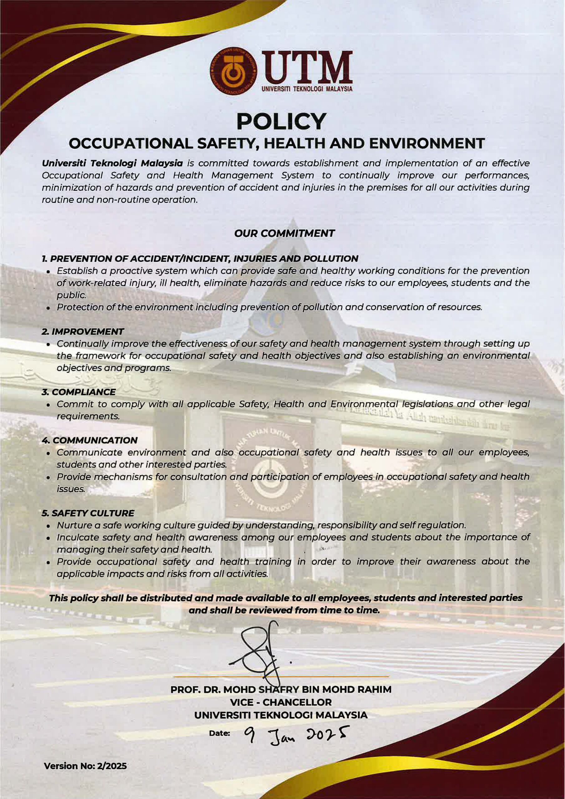 OSHE POLICY