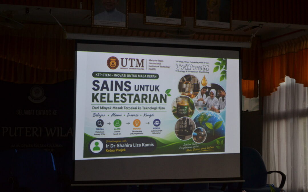 MJIIT TriPreM i-Kohza Launches STEM Knowledge Transfer Programme on Waste Cooking Oil, Sustainable Lubricants and Hands-On Tribology at SMK Puteri Wilayah